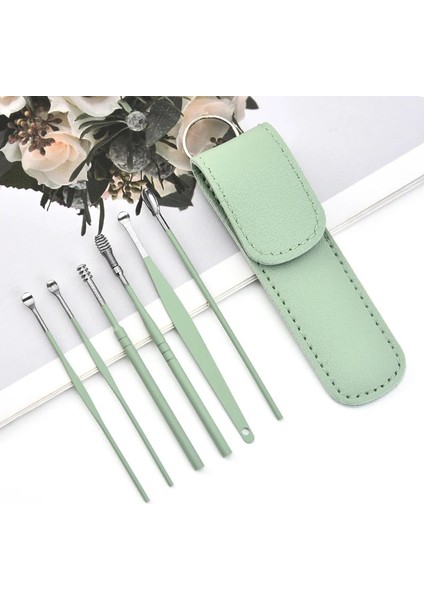 A06 6 Adet 2-7 Adet Kulak Kiri Sökücü Kiti Kulak Toplama Kaşık Seti Kulak Bakımı Temizleme Kulak Tıkaçları Saklama Çantası ile Paslanmaz Çelik Kulak Temizleyici Araçları (Yurt Dışından) indirimleri