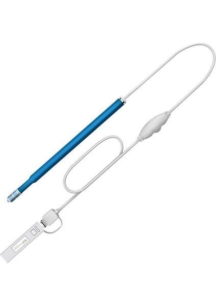 Açık Mavi 1.3mp Wifi Tıbbi USB 720P Hd Görsel Kulak Endoskop Otoskop Kaşık Kamera Borescope Android Pc Ios Tablet Iphone Kulak Seçici Aracı (Yurt Dışından)