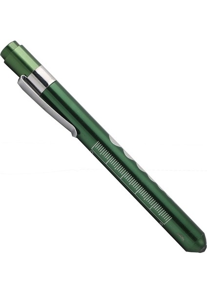Yeşil Tıbbi Kalem LED El Feneri Alüminyum Cep Penlight Torch Otoskop Oftalmoskop Doktor Hemşire Için Kbb Acil Ilk Yardım Lambası (Yurt Dışından)