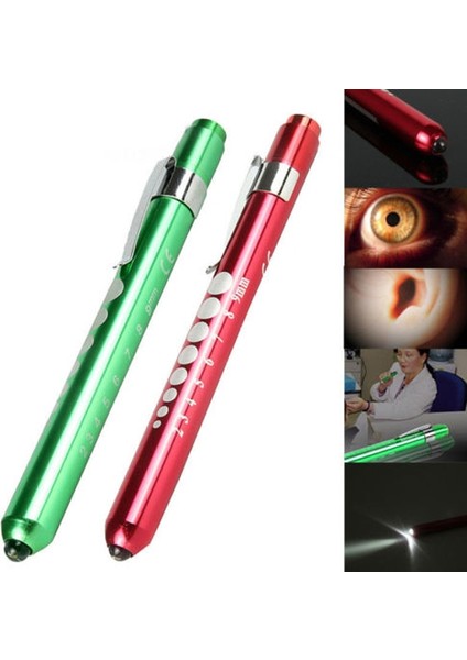 Yeşil Tıbbi Kalem LED El Feneri Alüminyum Cep Penlight Torch Otoskop Oftalmoskop Doktor Hemşire Için Kbb Acil Ilk Yardım Lambası (Yurt Dışından) modelleri
