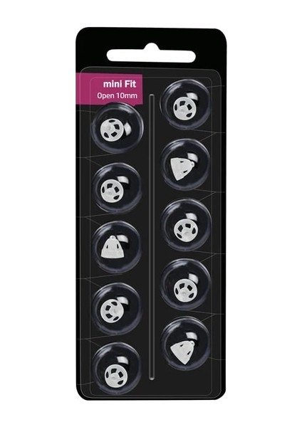 Mini Fit 10 Açık Işitme Cihazı Uçları Minifit Yedek Açık Kubbe Mini Fit Açık 8mm 10MM Oticon Rıtec Rıc Işitme Cihazları (Yurt Dışından)