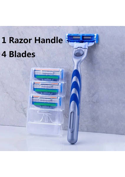 1 Sap 4 Bıçak 1 Sap +4 Bıçak/erkek Emniyetli Tıraş Bıçağı Dayanıklı Paslanmaz Çelik Tıraş Kartuşları Tıraş Makinesi Yedek Başlıklar (Yurt Dışından) modelleri