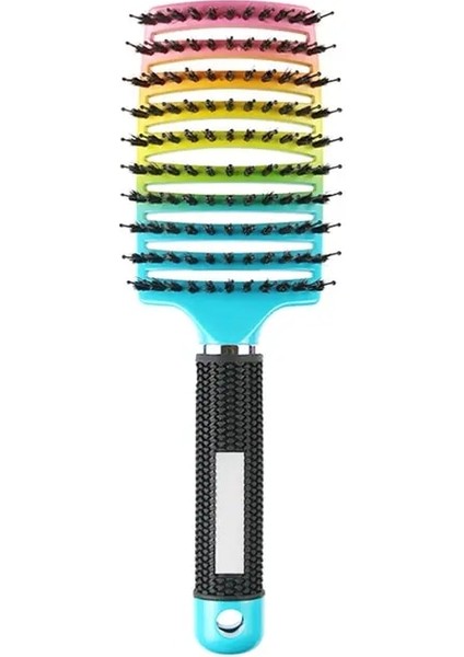 Renkli Kadın Saç Derisi Masaj Tarak Kıl ve Naylon Saç Fırçası Islak Kıvırcık Detangle Saç Fırçası Salon Kuaförlük Şekillendirici Araçları (Yurt Dışından)