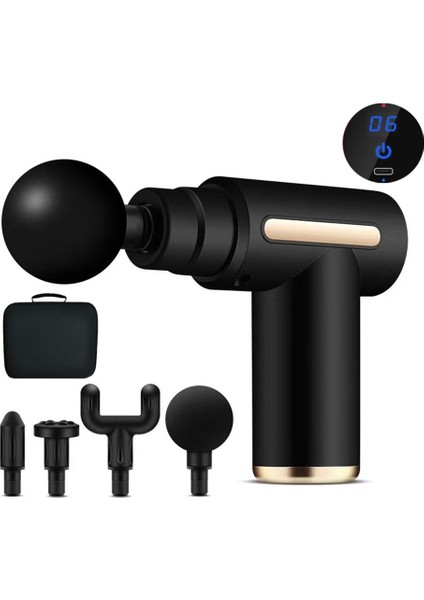 Yeşil Tip C Şarj Taşınabilir Mini LCD Elektrikli Masaj Tabancası Derin Doku Vurmalı Kas Vücut Boyun Gevşeme Masajı Fasya Tabancası Fitness Için (Yurt Dışından) fiyatları