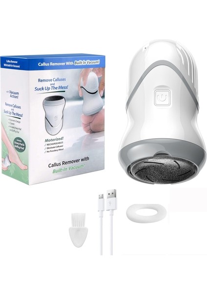 Kutu Yeni USB Şarj Edilebilir Elektrikli Vakum Adsorpsiyon Ayak Öğütücü Pedikür Araçları Ayak Dosya Pedikür Araçları Ayak Dosya Bakım Aracı Sökücü (Yurt Dışından)