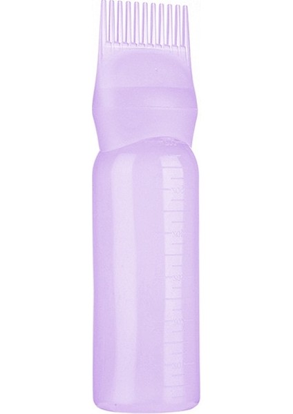 Pembe 120 ml Renkli Plastik Saç Boyası Doldurulabilir Şişe Aplikatör Tarak Dağıtım Salon Saç Boyama Kuaförlük Şekillendirici Aracı (Yurt Dışından)