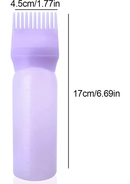 Pembe Kök Tarak Aplikatör Doldurulabilir Şişe Saç Boyası Fırçası Şişesi Mezun Ölçekli Salon Boyama Kuaförlük Şekillendirici Araçları (Yurt Dışından) indirimleri