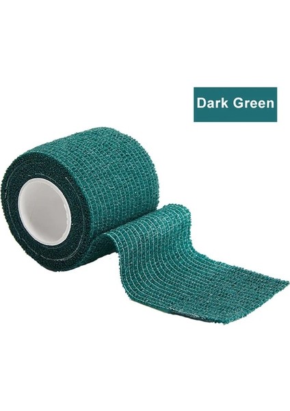 Koyu Yeşil 2.5 cm x 4.8 M 1 Rulo 2.5/5/7.5/10 cm * 4.8 M Dokunmamış Elastik Kendinden Yapışkanlı Bandaj Yapışkanlı Bandaj Spor Sabitleme Parmak Bilek Bacak (Yurt Dışından) fiyatları