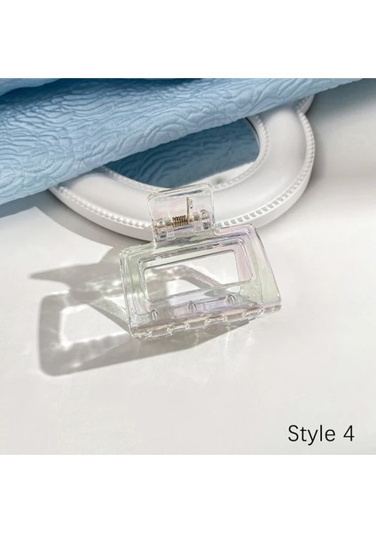 Style4 1 Adet Ilkbahar Yaz Şeffaf Degrade Renk Saç Pençe Tatlı Peri Kadınlar Için Büyük Yengeç Saç Klipleri Moda Kızlar Saç Aksesuarları (Yurt Dışından)