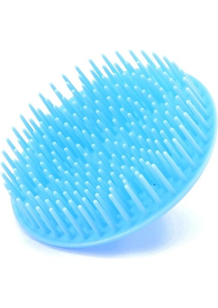 Mavi Taşınabilir Silikon Saç Baş Masajı Fırça Masaj Şampuan Fırçası Duş Temizleyici Banyo Baş Masajı Saç Yıkama Tarağı (Yurt Dışından) fiyatları