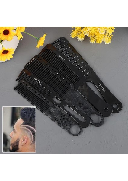 N281 1 Adet Düz Kesme Tarak Saç Kuaförlük Profesyonel Berberler Salon Saç Stili Erkek Kadın Saç Şekillendirici Düz Tarak Kuaförlük (Yurt Dışından)