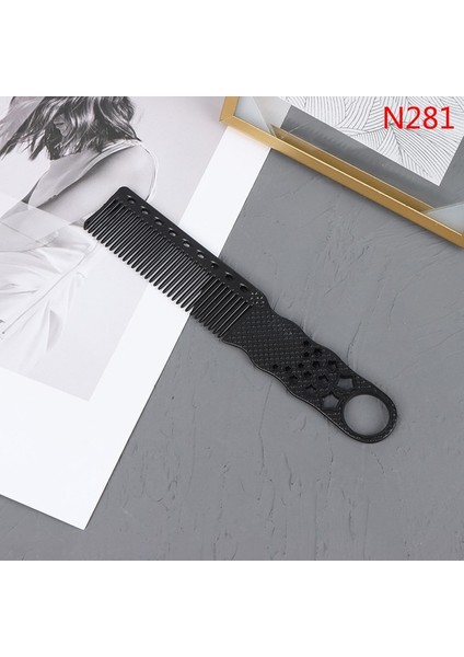 N281 1 Adet Düz Kesme Tarak Saç Kuaförlük Profesyonel Berberler Salon Saç Stili Erkek Kadın Saç Şekillendirici Düz Tarak Kuaförlük (Yurt Dışından)