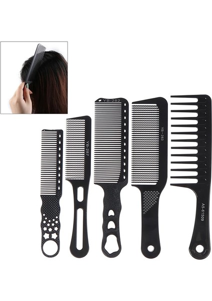 N281 1 Adet Düz Kesme Tarak Saç Kuaförlük Profesyonel Berberler Salon Saç Stili Erkek Kadın Saç Şekillendirici Düz Tarak Kuaförlük (Yurt Dışından)