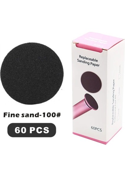 100İNCE Kum 60PCS 100 Derece Kalın ve Ince Taşlama Diskleri, Volkanik Taş Taşlama Ayakları Ölü Deri ve Ayaklar, Taşlama Kafaları, Zımpara Aksesuarları (Yurt Dışından)