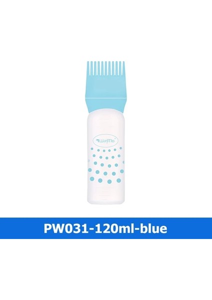 PW031-BLUE-180ML 60/120/180ML Saç Boyası Aplikatör Şişeleri Huile Tarak Fırça 20 Stilleri Mini Taşınabilir Şampuan Şişesi Şekillendirici Saç Boyama Saç Aracı (Yurt Dışından)