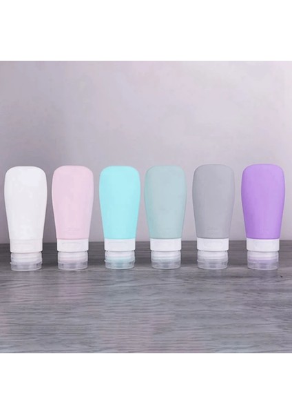 60ML2 4 Adet Silikon Seyahat Şişeleme Seyahat Kiti Şişeleme Losyon Şişeleme Depolama Şişesi Silikon Şişe Küçük Numune Şişesi (Yurt Dışından)