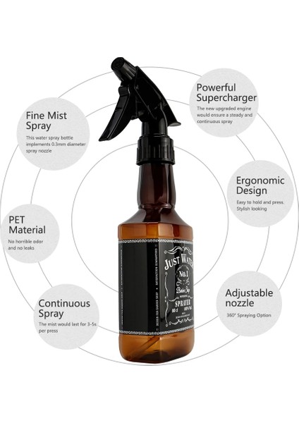 Siyah 320 ml Sprey Şişesi Salon Berber Aksesuarları Su Püskürtücü Saç Şekillendirici Aracı Sprey Şişesi Kuaförlük Araçları Su Püskürtücü (Yurt Dışından) modelleri