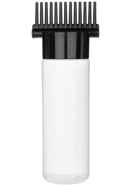 Siyah 180 ml Renkli Kök Tarak Aplikatör Şişesi Doldurulabilir Sıkılabilir Şişe Aplikatör Saç Boyama Kuaförlük Şekillendirici Araçları (Yurt Dışından)