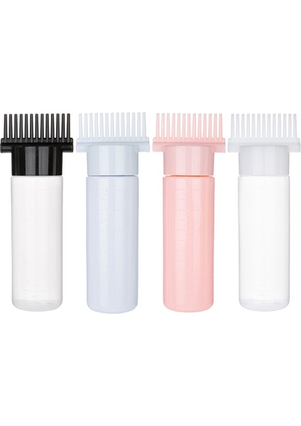 Siyah 180 ml Renkli Kök Tarak Aplikatör Şişesi Doldurulabilir Sıkılabilir Şişe Aplikatör Saç Boyama Kuaförlük Şekillendirici Araçları (Yurt Dışından) fırsatları