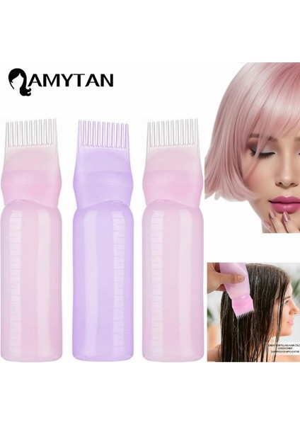 Pembe 1 Adet Saç Boyası Aplikatör Şişeleri Plastik Doldurulabilir Boyama Şampuan Şişesi Yağ Tarak Fırça Şekillendirici Aracı Saç Boyama Saç Araçları (Yurt Dışından) fırsatları