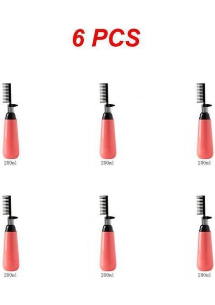 Stil B 6 Adet 1 ~ 10 Adet 200 ml Profesyonel Saç Boyama Tarak Aplikatör Fırça Dağıtım Salon Saç Boyama Şekillendirici ile Boş Saç Boyası Şişesi (Yurt Dışından)