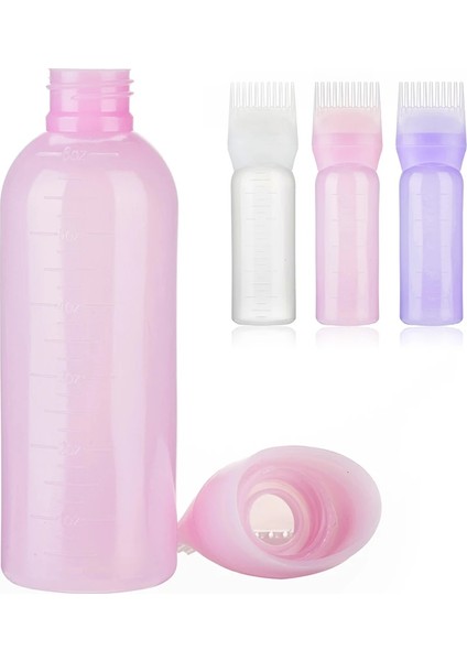 Beyaz 120 ml Renkli Plastik Saç Boyası Doldurulabilir Şişe Aplikatör Tarak Dağıtım Salon Saç Boyama Kuaförlük Şekillendirici Aracı (Yurt Dışından) fiyatları