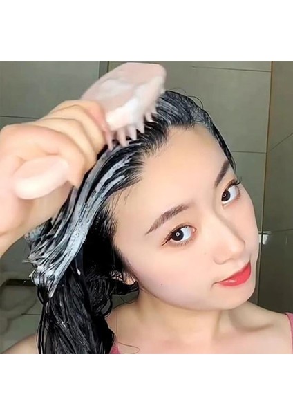 Style2-Sarı Genişletilmiş Sap Yumuşak Silikon Şampuan Saç Derisi Saç Masajı Saç Yıkama Tarağı Duş Fırçası Banyo Spa Masaj Fırçası Güzellik Saç Aracı (Yurt Dışından) modelleri