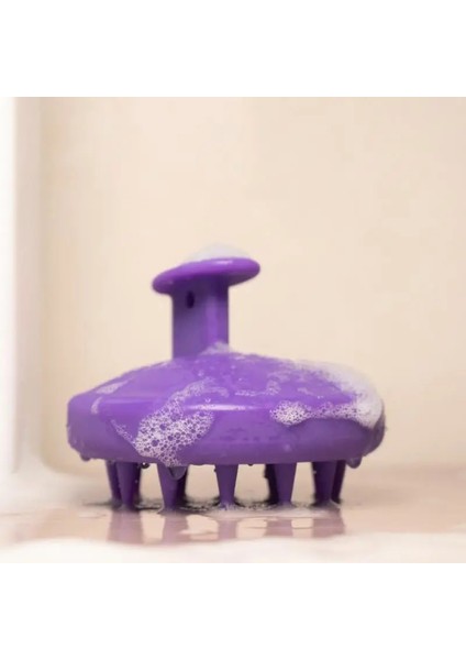 C03 Yeni Taşınabilir Silikon Saç Fırçası Kafa Vücut Derisi Masaj Fırçası Saç Yıkama Temiz Tarak Banyo Spa Duş Meridyen Masaj Fırçası (Yurt Dışından) fırsatları