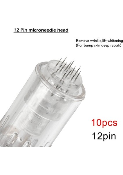 10 Adet 12PIN 10/50 Adet Bb Glow Cilt Bakım Kalemi Süngü Iğneler Kartuşları Vida Yuvası Mikro Iğne Kalem 9/12/36PIN/NANO/3D M7 M5 Nano Microneedle (Yurt Dışından)