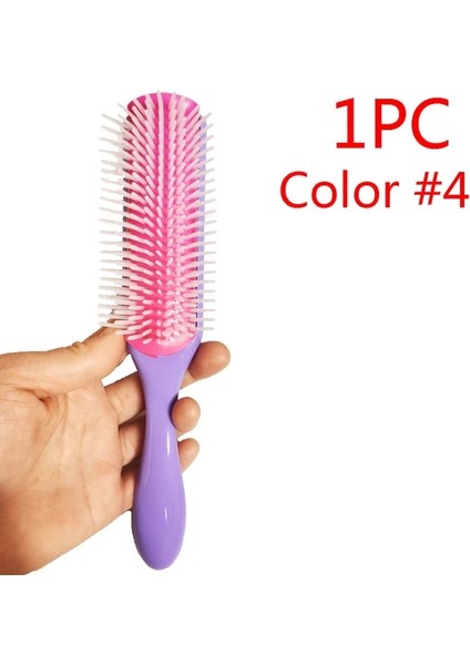 1 Adet Color4 4 Renk 9-Rows Denman Fırça Kadın Dolaşık Açıcı Şekillendirici Saç Fırçası Saç Derisi Masaj Salonu Kuaförlük Düz Kıvırcık Islak 4c Saç Tarak (Yurt Dışından) fiyatları