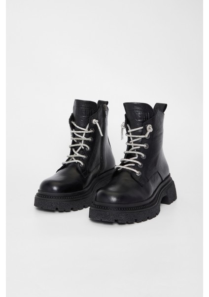 Kadın Siyah Deri Casual Bot 775 396891 Bn Bot SK23/24 fiyatları