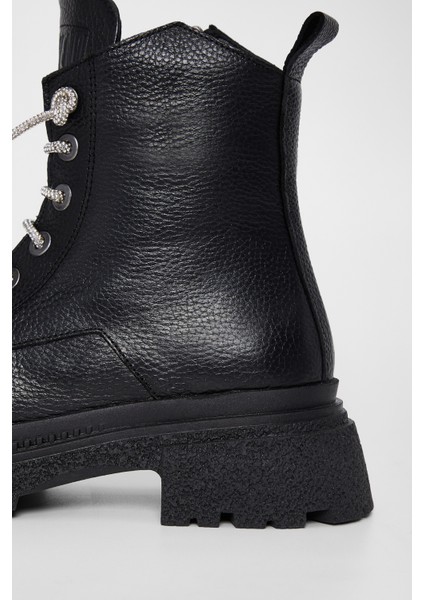 Kadın Siyah Deri Casual Bot 775 396891 Bn Bot SK23/24 indirimleri