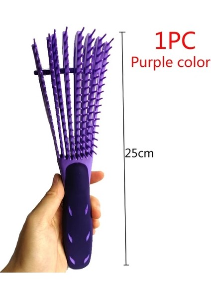 1 Adet Büyük Mor Plastik Dolaşık Açıcı Saç Fırçası Saç Derisi Masaj Tarak Dolaşık Açıcı Islak Kıvırcık Tarak Kadın Sağlık Saç Fırçası Şekillendirici Araçları (Yurt Dışından) fiyatları