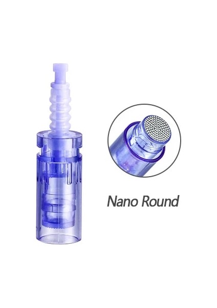 10 Adet x Nano Yuvarlak 10 Adet 20 Adet 50 Adet Iğne Kartuşları 12/24/36/42 Pin Profesyonel Microneedling Cilt Bakım Kalemi A6 Cilt Bakımı Araçları (Yurt Dışından)