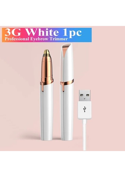 3g Beyaz 1 Adet 2023 Epilatör Yüz Epilasyon Ağrısız Yüz Tıraş Makinesi Elektrikli Düzeltici Saç Çıkarıcı Bikini Tüy Dökücü Tıraş Makinesi Kadınlar Için (Yurt Dışından)