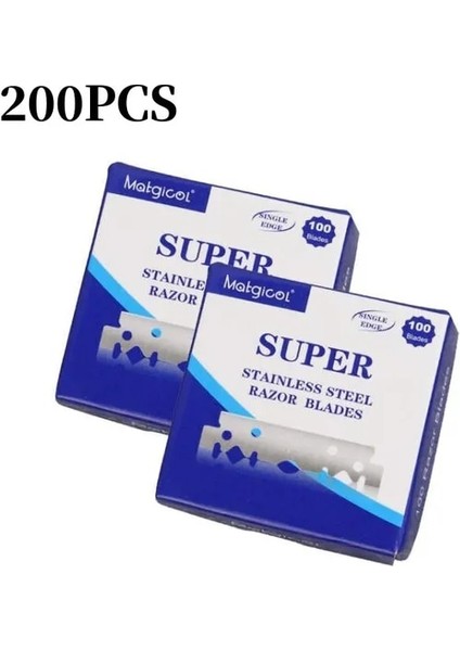 200 Adet 30/50/100 Adet Tek Taraflı Tıraş Bıçağı Paslanmaz Çelik Tıraş Bıçağı Erkekler Tıraş Tıraş Makinesi Manuel Tıraş Bıçağı Berber Tıraş Araçları (Yurt Dışından) fiyatları