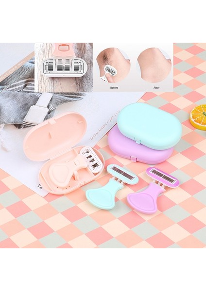 Pembe Koltukaltı Bacak Yüz Saç Kadın Giyotin Tıraş Makinesi Manuel Tıraş Kadın Tıraş Bıçağı Düzelticiler 6 Katmanlı Bıçaklı Jilet Kadın (Yurt Dışından) modelleri