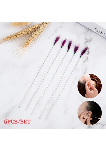 5 Adet 5 Adet Kulak Bakımı Araçları Tüy Kulak Kayma Waxer Curette Yetişkin Kulak Toplama Aracı Kaşık Temizleme Çubuğu Sağlık (Yurt Dışından)