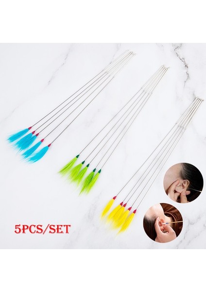 5 Adet 5 Adet Kulak Bakımı Araçları Tüy Kulak Kayma Waxer Curette Yetişkin Kulak Toplama Aracı Kaşık Temizleme Çubuğu Sağlık (Yurt Dışından)