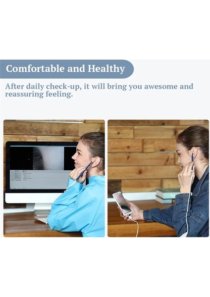 Mavi 3 In 1 Kulak Temizleme Endoskop Yüksek Çözünürlüklü Görsel Earpick Kulak Kaşık Mini Kamera Kulak Temizleyici Sağlık USB Aracı Tıbbi Ev (Yurt Dışından) modelleri