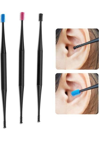 Turuncu Kulak Temizleyici Yumuşak Silikon Kulak Temizleme Çubuğu Çift Uçlu Kulak Tıkacı Kulak Balmumu Kaşık Spiral Kulak Temizleme Aracı Spiral Tasarım Küret Sökücü (Yurt Dışından) indirimleri