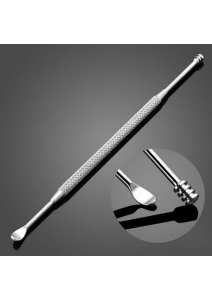 Gümüş 1 Adet Çift Uçlu Paslanmaz Çelik Spiral Kulak Temizleme Çubuğu Kaşık Kulak Balmumu Temizleme Temizleyici Kulak Aracı Çok Fonksiyonlu Taşınabilir (Yurt Dışından) modelleri