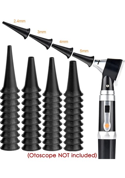 10 Adet 2.4mm Boyutu Tıbbi Yeniden Kullanılabilir Yetişkin Çocuk Tek Kullanımlık Spekulum Kulaklık Otoskop Aksesuarı Kulak Ucu Huni Memesi Spekulum Koni Değiştirme (Yurt Dışından) indirimleri