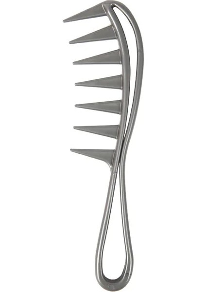 Gümüş Sıcak Erkekler Saç Tarak Berber Profesyonel Kuaförlük Geniş Diş Saç Fırçası Erkekler Tarak Saç Adam Berber Saç Şekillendirici Araçları (Yurt Dışından)