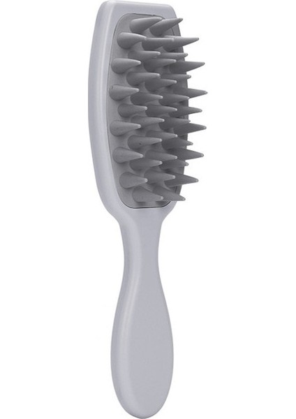 A-Gri Silikon Şampuan Fırçası Saç Masajı Saç Derisine Masaj Fırçası Saç Yıkama Tarak Spa Saç Fırçası Banyo Duş Fırçası Güzellik Şekillendirici Araçları (Yurt Dışından)