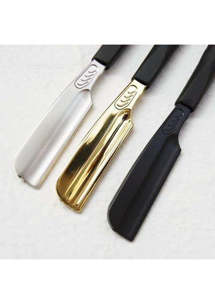 Siyah Jilet Seti 04 6 "gümüş Siyah Silika Jel Düz Jilet Erkekler Kadınlar Için Berber Tıraş Bıçağı Bahar Tasarım Sakal Yüz Koltukaltı Vücut Bıçaklı (Yurt Dışından) indirimleri