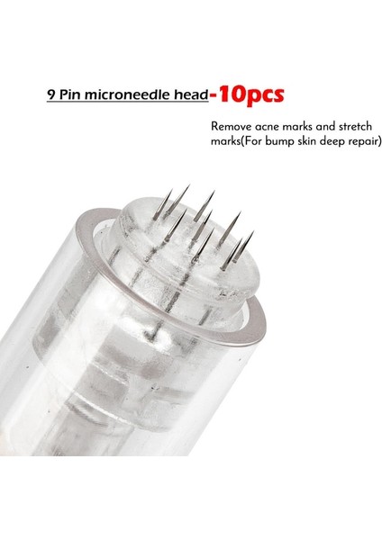 10 Adet 9pin Dr Kalem E30 Kablolu Mikro Iğne Derma Kalem Otomatik Dermapen Cilt Bakım Makinesi 8 Pcs Süngü Iğneler ile 5 Seviye Ayarı (Yurt Dışından)