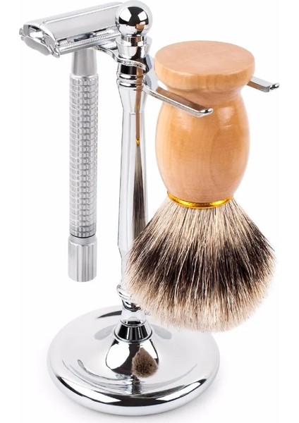 4 Prong Qshave Erkek Jilet Tutucu Paslanmaz Çelik Tıraş Fırçası Standı Klasik Emniyetli Jilet Standı Tutucu 4 Prong ile (Yurt Dışından) indirimleri
