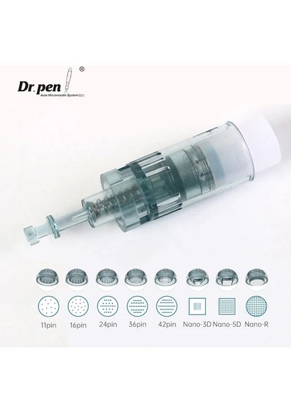 Nano-5d (1 Adet) Dr.pen Dermapen Ekai Orijinal Üretici M8 Derma Kalemi Mts Iğneler Kartuşları 11/16/24/36/42 Pin/nano Cilt Bakımı Için (Yurt Dışından)