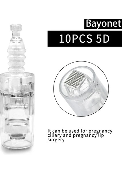 5d Süngü 10 P 10/100 Adet Elektrikli Dermapen Iğneleri 9/12/36/42 Pin/nano Kartuşları Ultima Dr.imp Kalem Mikro Iğneler Vida Süngü Kartuşları (Yurt Dışından)